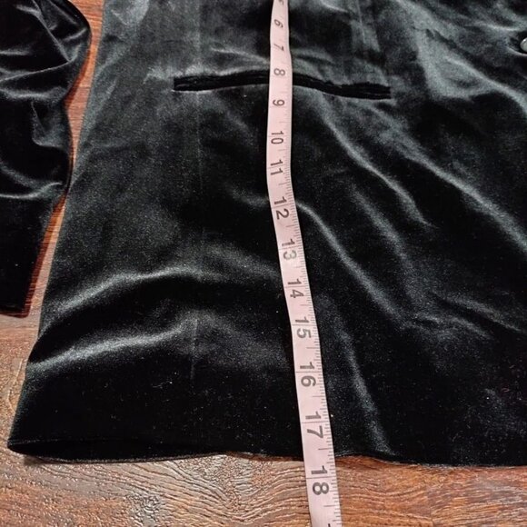 NWT Calvin Klein Womens Black Casual Velvet Blazer Size 24W - Picture 9 of 15